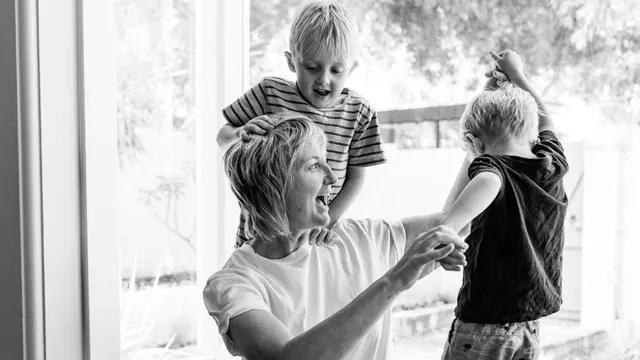 Charlene Yates and her 2 sons Billy (4) and Lachie (3), Photo Credit: Felicity Found
